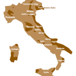 Itálie, přehled oblastí révy vinné